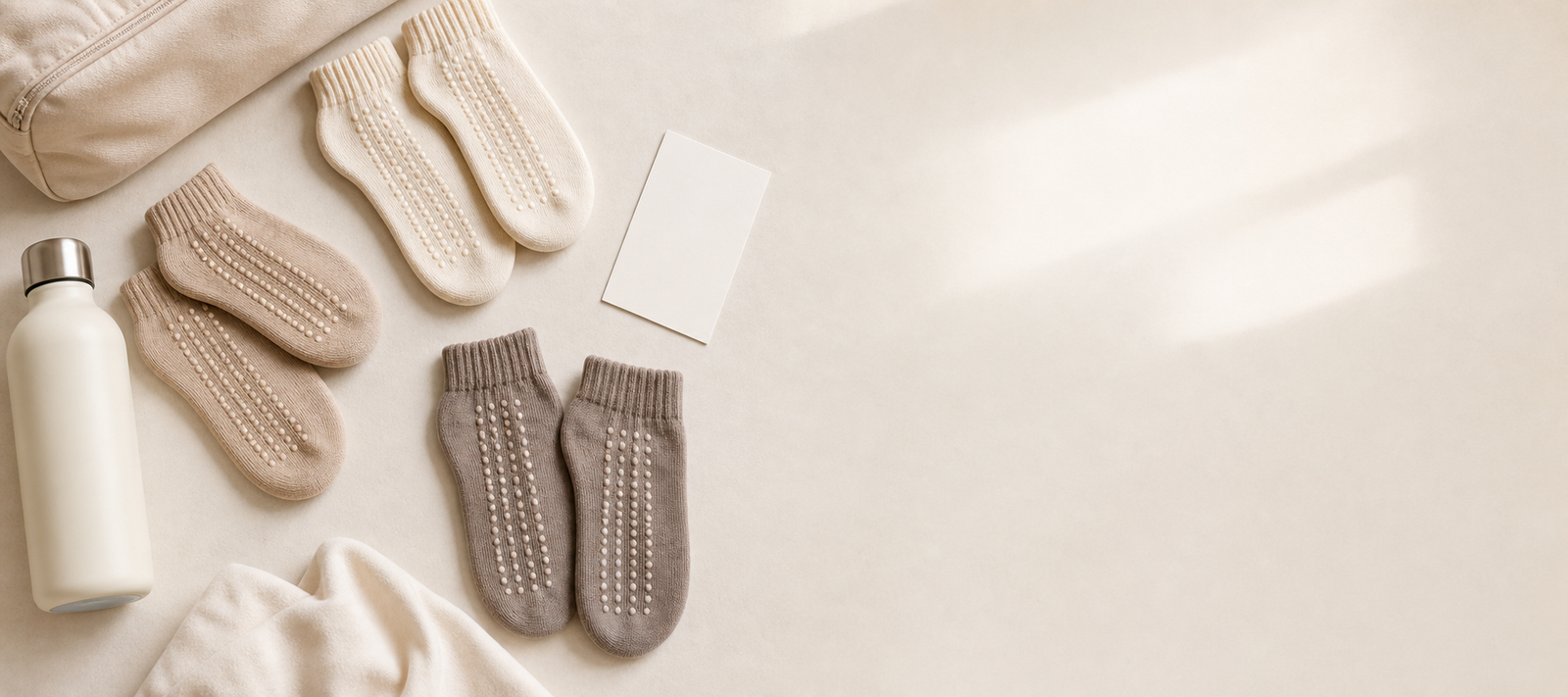 Neutral Pilates kit flat lay